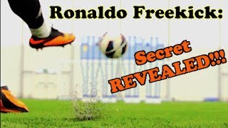 CRISTIANO RONALDO  Knuckle Ball Free Kick Tutorial  The F2 [upl. by Yrolam826]