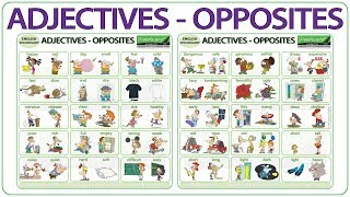 Adjectives Opposites in English  Learn English Adjectives and their Opposites  64 Adjectives [upl. by Charpentier]