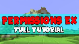 PermissionsEx  Full Minecraft Server Tutorial [upl. by Knorring]