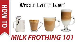 Milk Frothing for Beginners [upl. by Dlareme]