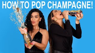 How to POP Champagne 🍾 Pop The Cork [upl. by Haroved]