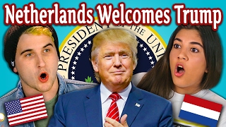 TEENS REACT TO THE NETHERLANDS WELCOMES TRUMP [upl. by Sateia]