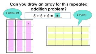 2nd Grade Creating Arrays [upl. by Ynnohj]