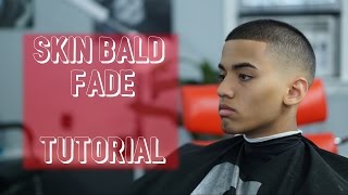 Crew Cut  Short Mens Skin Bald Fade Hair Tutorial  Showcase [upl. by Judye325]