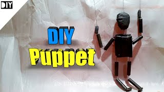 How to make puppet DIY Marionette puppet from paper [upl. by Bullard338]