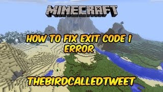 Minecraft How to Fix Exit Code 1 Error [upl. by Hamehseer]