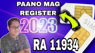 PAANO MAG REGISTER NG SIM CARD 2023 [upl. by Ivetts]