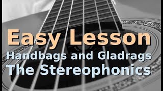 Handbags and Gladrags  Stereophonics  Easy Guitar Lesson  Beginners Acoustic [upl. by Cristiona]