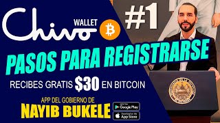 CHIVO WALLET  LA APP DE NAYIB BUKELE PARA USAR BITCOIN  COMO REGISTRARSE  PARTE 1 [upl. by Gorlin]