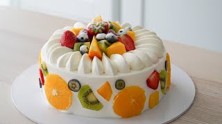 Fresh Cream Fruit Cake  Fruit Shortcake [upl. by Breskin]