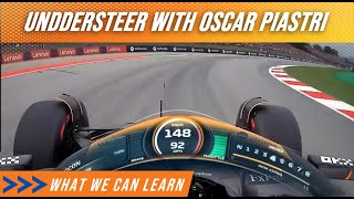 Understeer demonstrated by Oscar Piastri in F1 [upl. by Enyluqcaj]