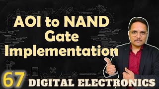 AOI Circuit Conversion to NAND Gates Steps and Example [upl. by Nonnairb]