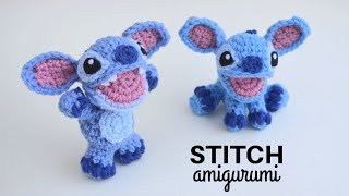 Stitch Amigurumi  How to Crochet Lilo and Stitch  Open Mouth Version [upl. by Sontich]