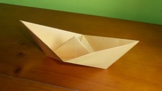 ⩥ Cómo hacer un BARCO 🛶 de papel FÁCIL  Origami PASO A PASO [upl. by Ralleigh]