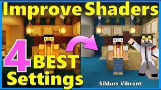 ⭐Drastically improve Sildurs Vibrant Shaders my 4 BEST SETTINGS FPS Neutral Vanilla Look How To [upl. by Novia]