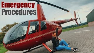 Helicopter Emergency Procedures Training  Robinson R44 [upl. by Ielerol]