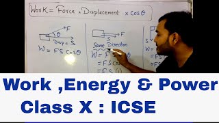 WORKPOWERENERGY  ICSE 10th PHYSICS in english  WORK 01 INTRODUCTION  MUST WATCH [upl. by Carey893]