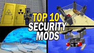 Top 10 Minecraft Security System Mods Cameras Doors Guards amp Turrets [upl. by Nnaul885]