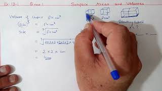 Chapter13 Ex131 Q1 Surface Areas and Volumes  Ncert Maths Class 10  Cbse [upl. by Anairotciv]