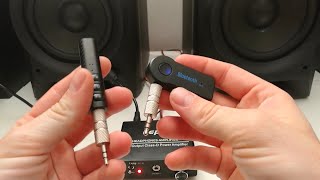 How to add Bluetooth Wireless connection to your amplifier using Aux Bluetooth Receiver [upl. by Burdett]