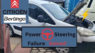 Citroen Berlingo Power Steering Failure [upl. by Fulbert]