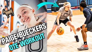 Paige Bueckers Workout at OTE Elite [upl. by Apoor699]