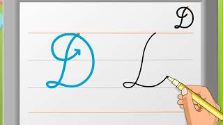 Cursive Writing  Capital Letter ‘D’  Macmillan Education India [upl. by Ytnom]