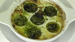 Delicious Escargots Bourguignone Baked Snails in Garlic Parsley Butter [upl. by Bay]