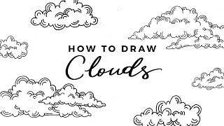 How to Draw Clouds  DOODLE WITH ME  Tutorial [upl. by Trevlac]