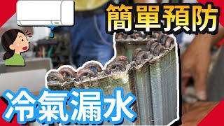 冷氣漏水常做這動作簡單預防｜冷氣漏水各種原因分享｜冷氣臭味原因｜各種爸爸2【水電爸爸】 [upl. by Eitnom]