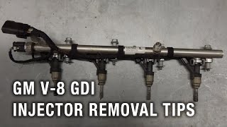 GM V8 GDI Injector Removal Tips [upl. by Irwin]