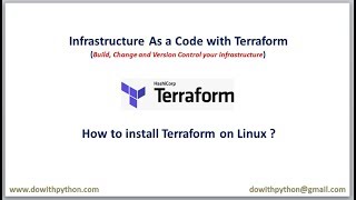 Terraform Tutorials  How to install terraform on LINUX [upl. by Martens]