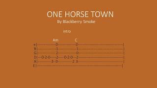 One Horse Town by Blackberry Smoke  Easy chords and lyrics [upl. by Naujek]