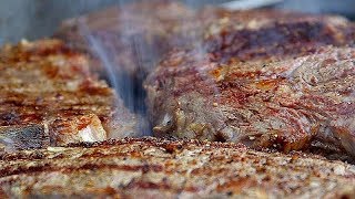 How to BBQ Cross Rib Beef Steaks Cooking with Kimberly [upl. by Enitram]