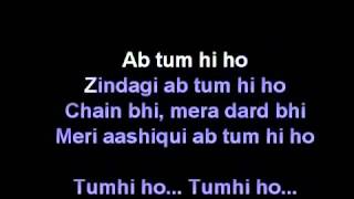 Tum Hi Ho Karoke With Lyrics  Aashique 2 Hindi Movie  With Out Vocal [upl. by Steele457]