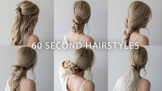 6 QUICK amp EASY HAIRSTYLES  Cute Long Hair Hairstyles [upl. by Darby]