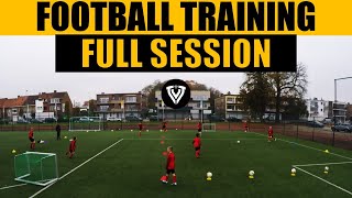 Football Training  Full Session  U11  U12  U13  U14  Thomas Vlaminck [upl. by Orihakat962]