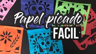 COMO HACER PAPEL PICADO [upl. by Eceela]