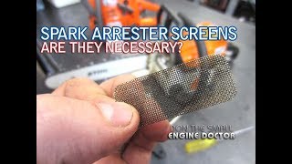 Why I Dont Remove Muffler Spark Arrester Screens From 2 Cycle Equipment [upl. by Snodgrass]