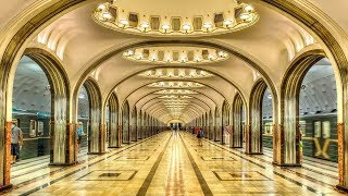 The Top 7 Most Beautiful Moscows Metro Stations [upl. by Olds]