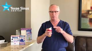 How To Use Saline Nasal Rinses NeilMed Nasa Flo [upl. by Htennek]