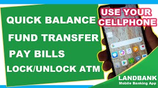 Landbank iAccess Tutorial Landbank Mobile Banking App Tutorial  Quick Balance [upl. by Ahselrak298]