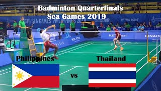 Philippines vs Thailand Badminton Mens Singles Quarterfinals Sea Games [upl. by Inal]