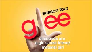 Diamonds Are a Girls Best Friend  Material Girl  Glee HD Full Studio [upl. by Luane212]