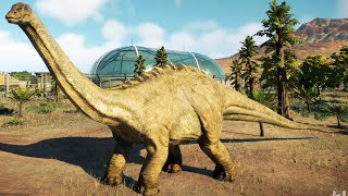 Jurassic World Evolution 2  Apatosaurus Gameplay PS5 UHD 4K60FPS [upl. by Anenahs]