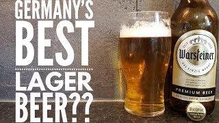 Warsteiner Premium Lager Beer Review  Brauerei Warsteiner [upl. by Hermia125]