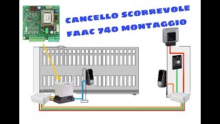 FAAC 740 CANCELLI SCORREVOLI FASI DI MONTAGGIO [upl. by Ilil]