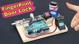 How to Make Fingerprint Door Lock  Arduino Project [upl. by Weyermann]