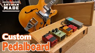 How to build a DIY Custom Guitar Pedalboard  DIY Woodworking [upl. by Airekal972]