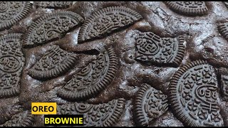 Oreo Brownie Eggless Oreo Brownie Theobroma style Oreo Brownie Recipe [upl. by Aramac]